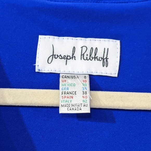 Joseph Ribkoff Royal Blue Classy Long Sleeve Dress - Picture 3 of 3